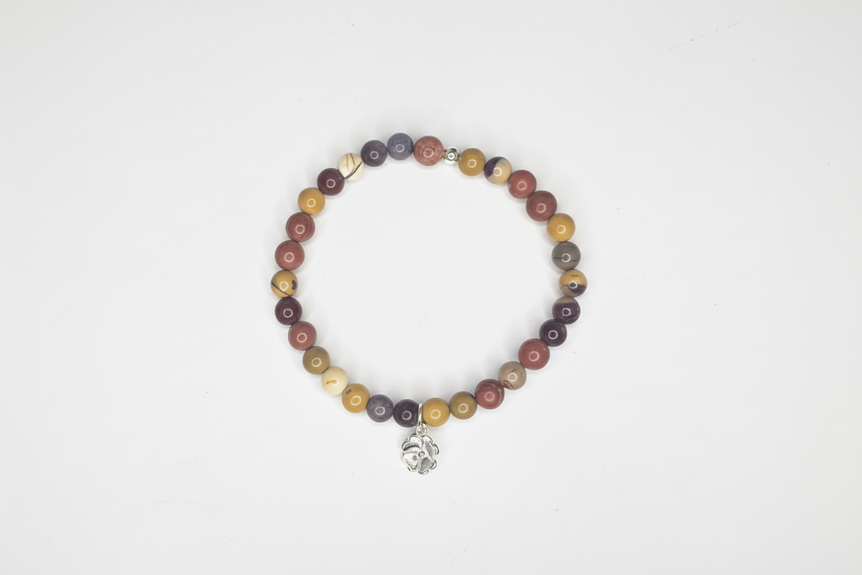 Mookaite with Flower Charm
