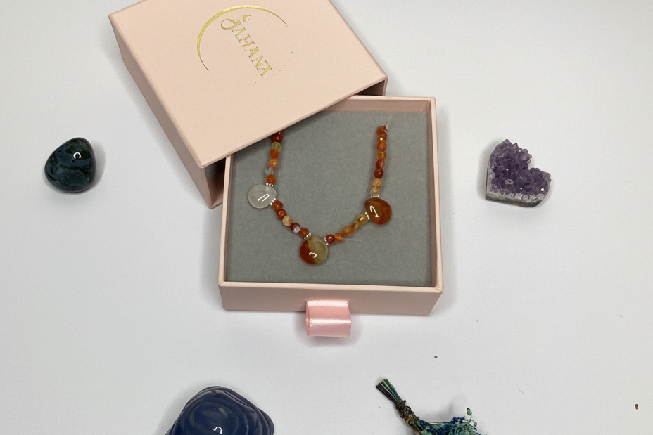 Carnelian Tear Drop Necklace