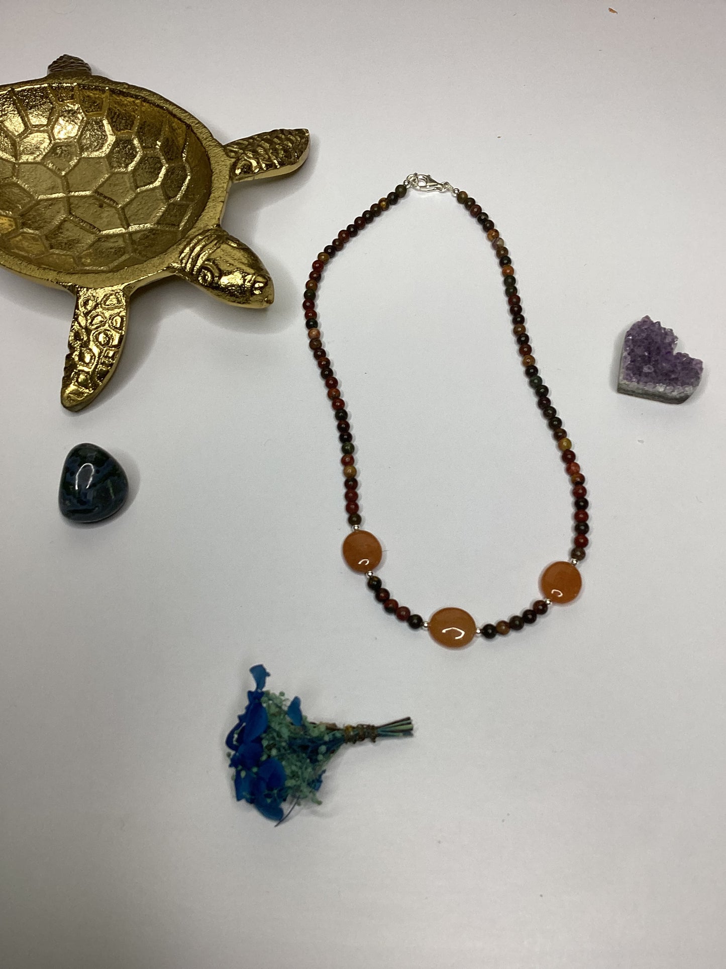 Picasso and Red Aventurine Necklace