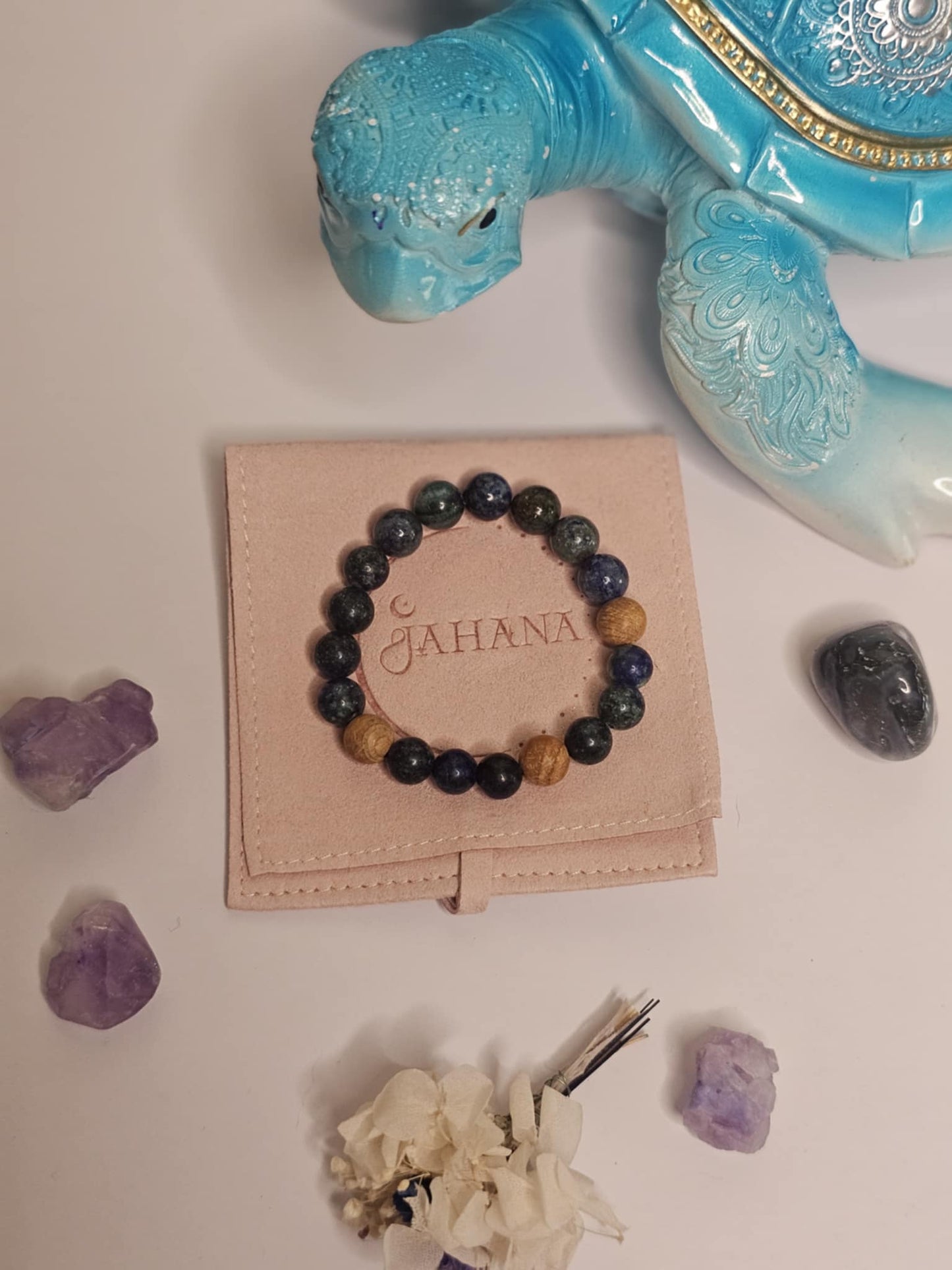 Chrysocholla Sandalwood Kids Bracelet