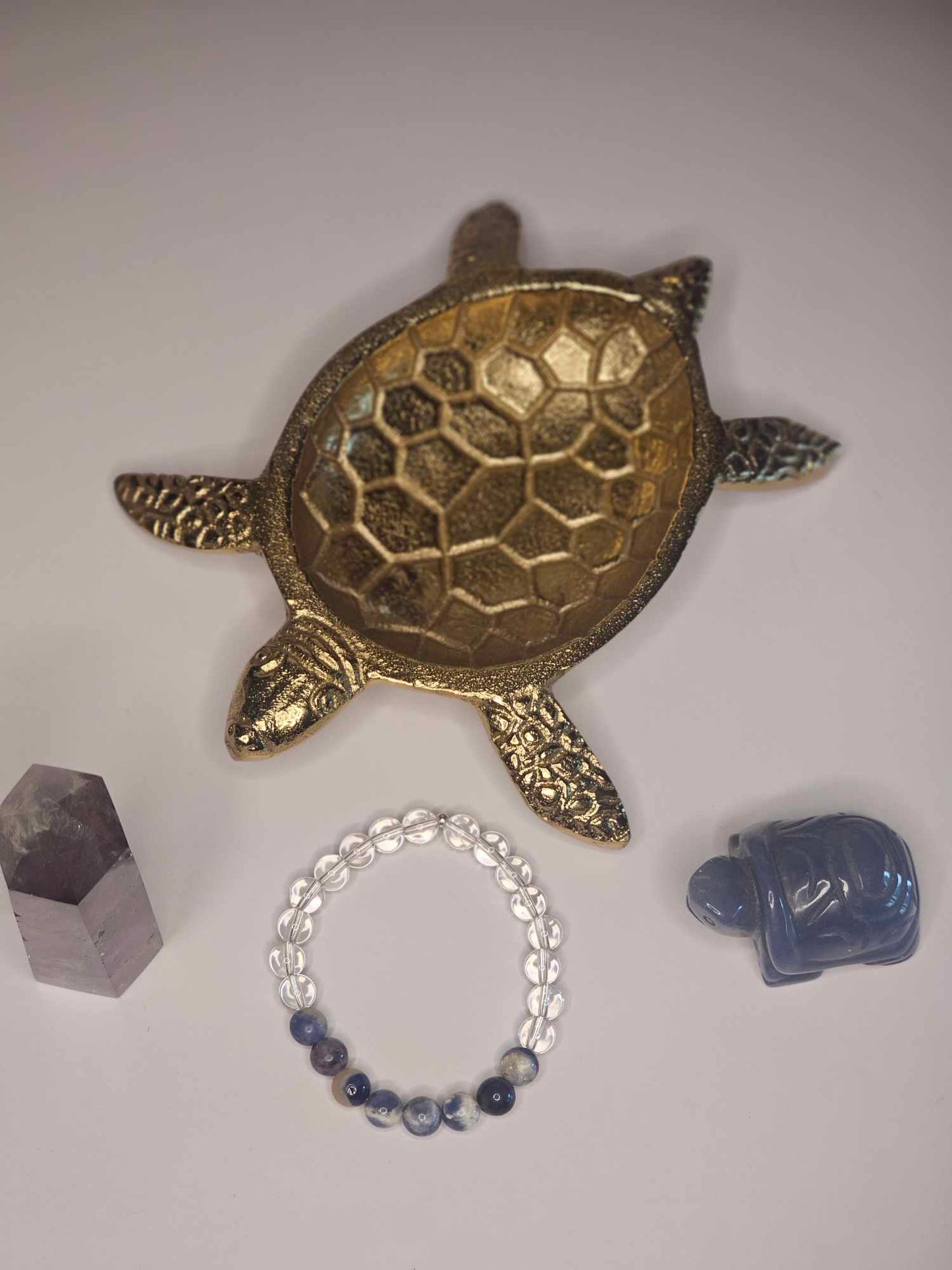 Clear quartz and Sodalite Bracelet