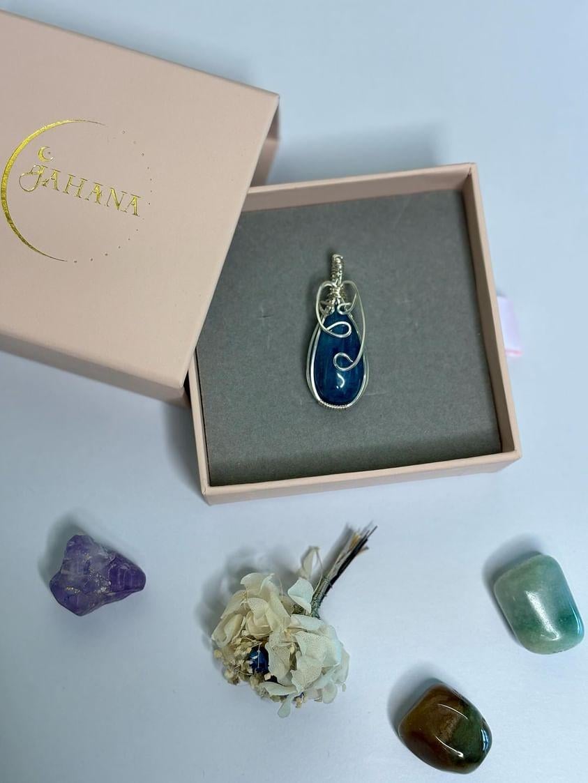Blue Apatite Pendant
