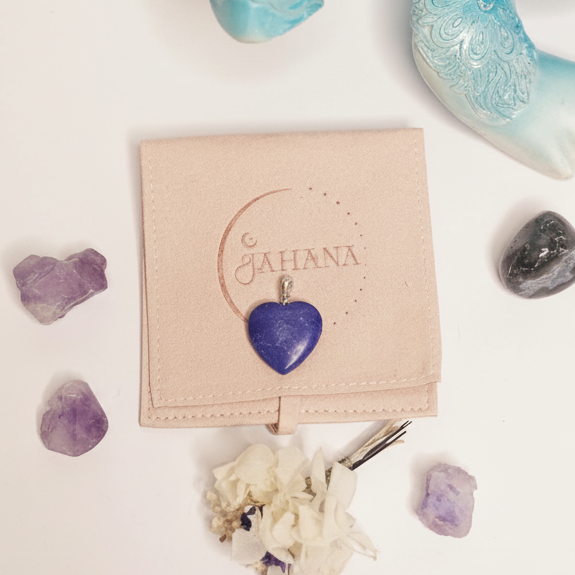 Lapis Heart Shaped Pendant