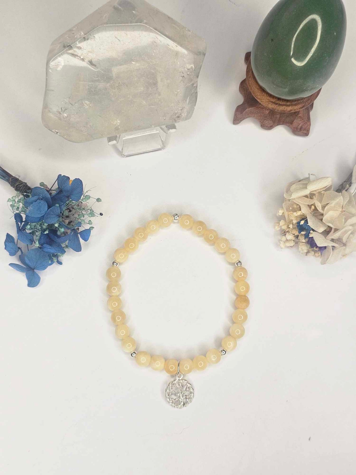 Yellow Jade Tree Of Life Charm