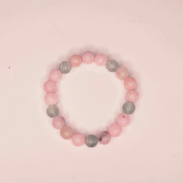 Cherry Blossom Jasper & Fluorite Bracelet