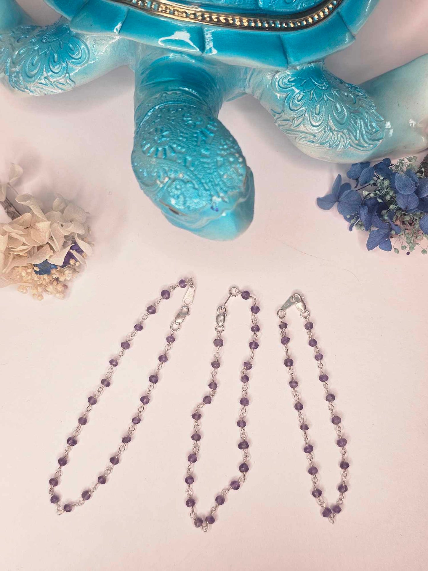 Sterling silver with Amethyst Bracelet