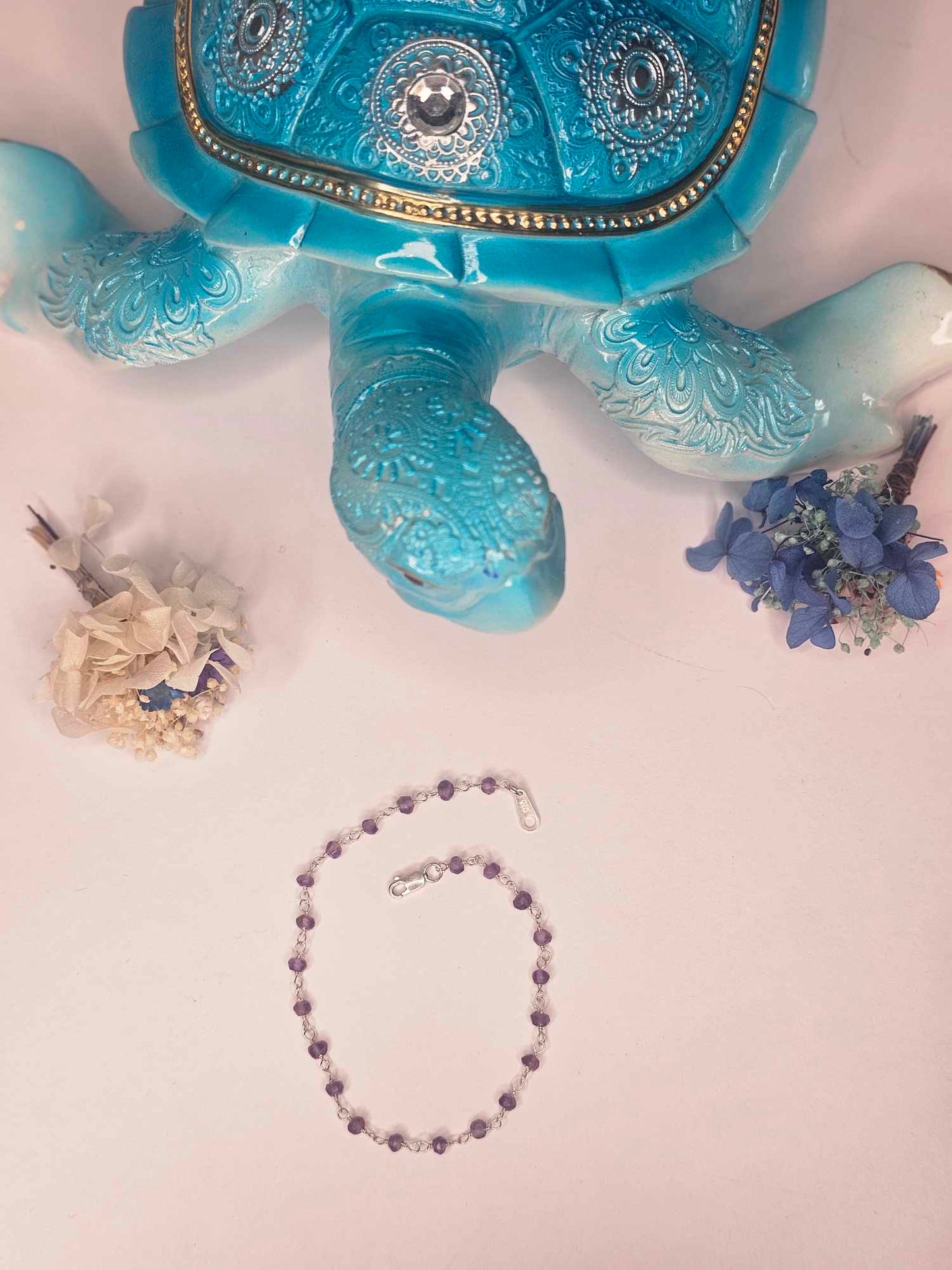 Sterling silver with Amethyst Bracelet