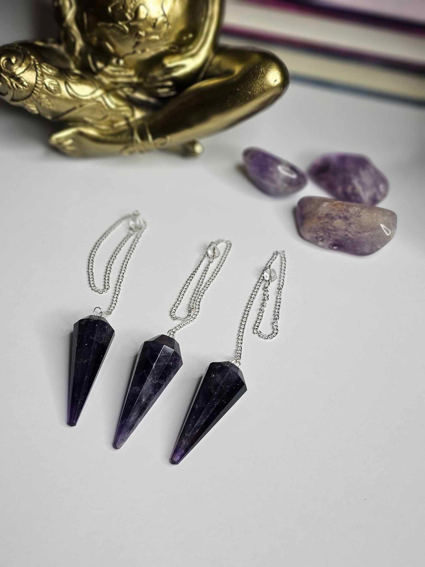 Amethyst Faceted Pendulum