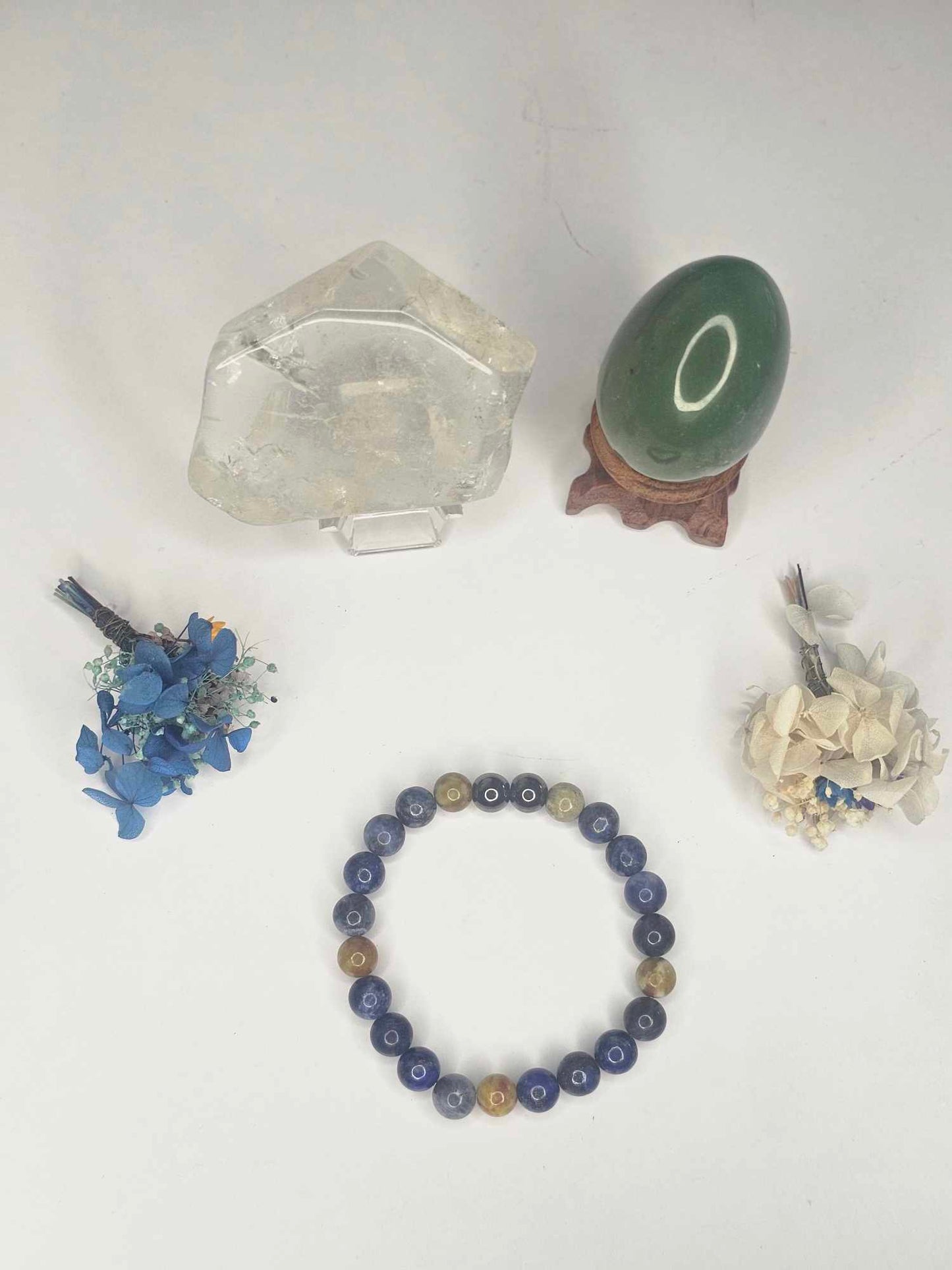 Russian Serpentine Hematite with Sodalite Bracelet