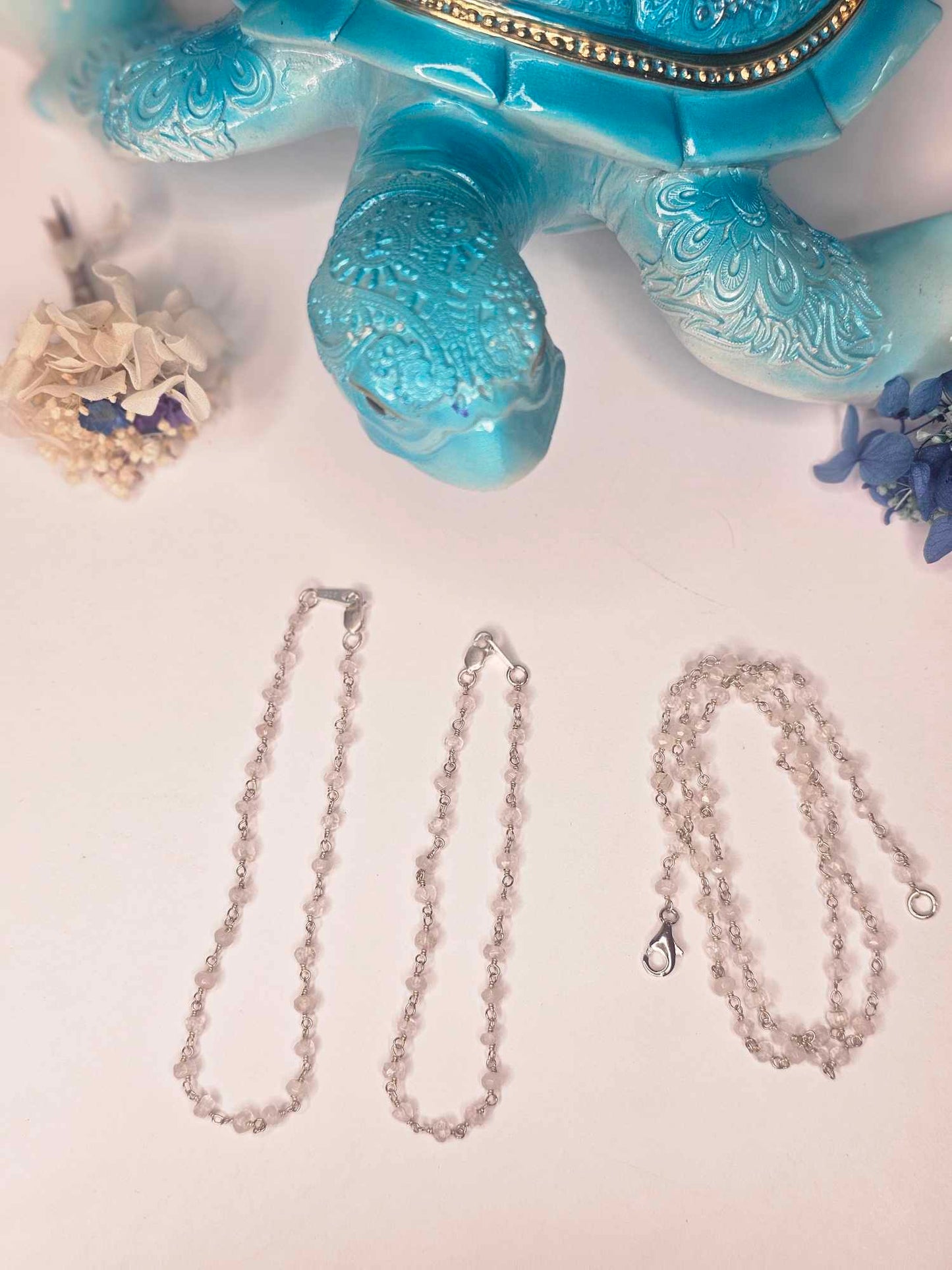 Sterling silver with Rose quartz Bracelet