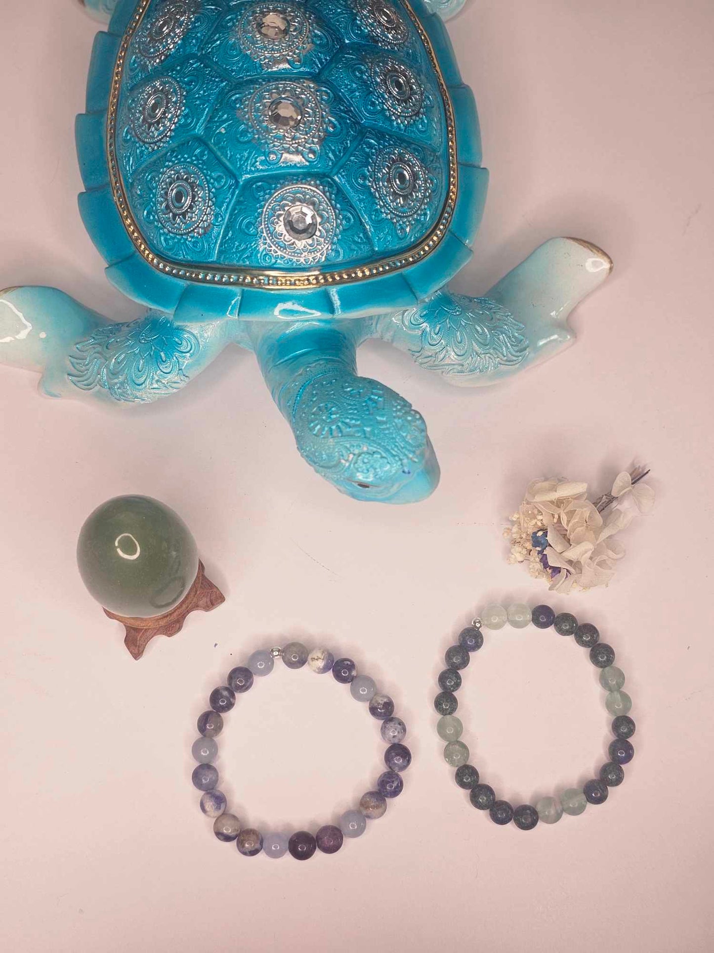 Chrysocholla & Fluorite Bracelet