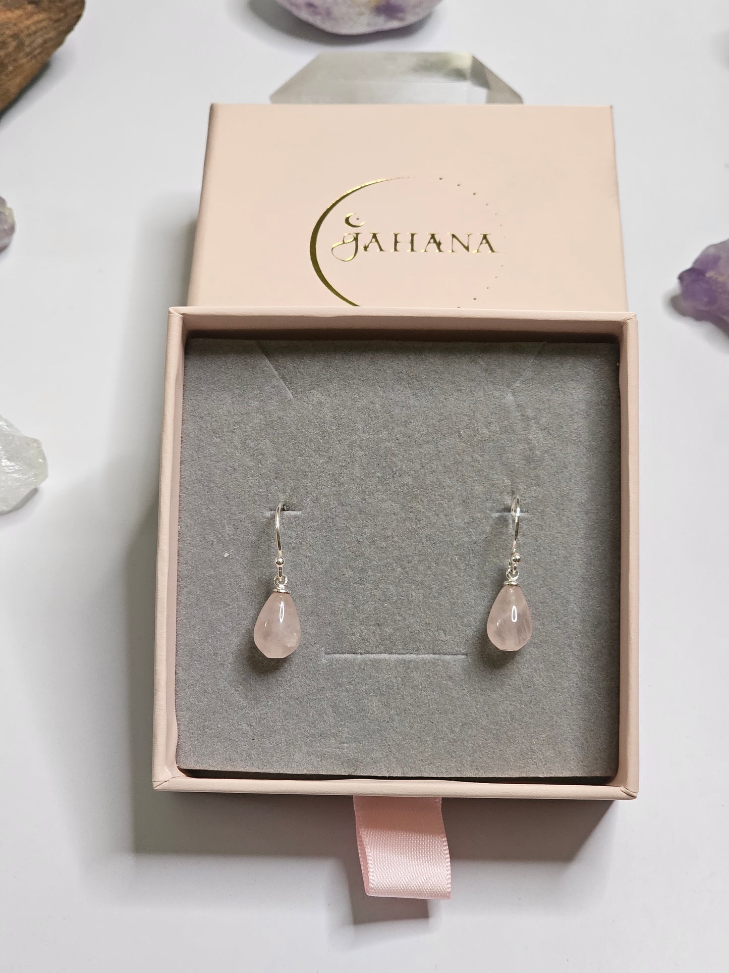 Rose Quartz Earrings