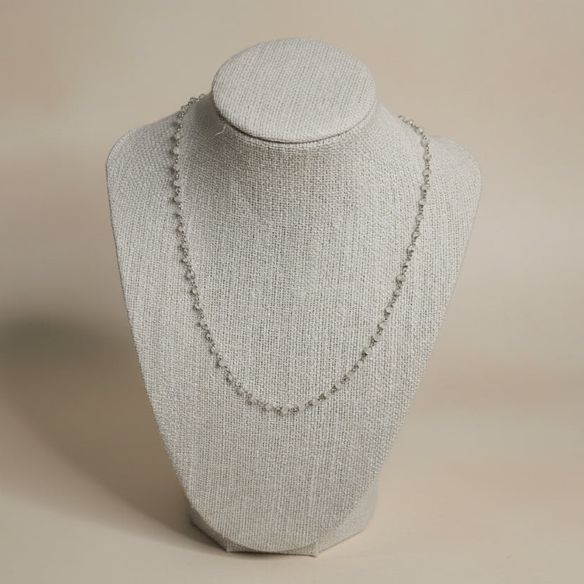Rose Quartz & Sterling Silver Necklace