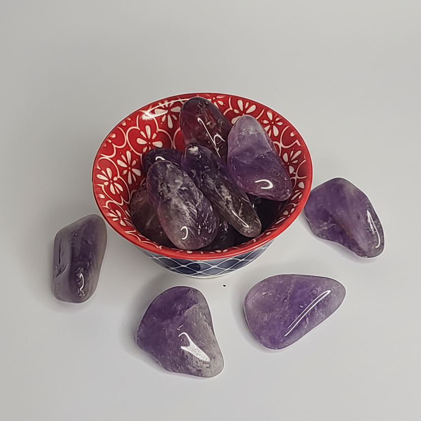 Amethyst Tumbled Stones - B Grade