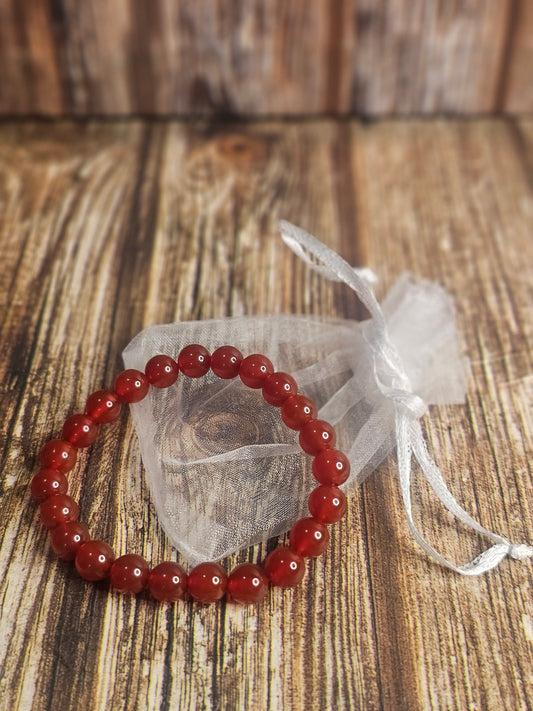Carnelian Beaded Bracelet
