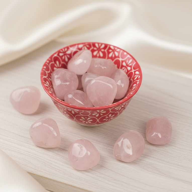 Rose Quartz Tumbler Stones - A Grade