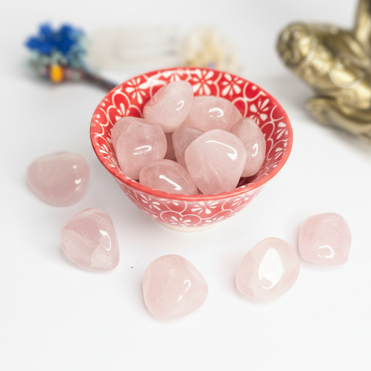Rose Quartz Tumbler Stones - A Grade