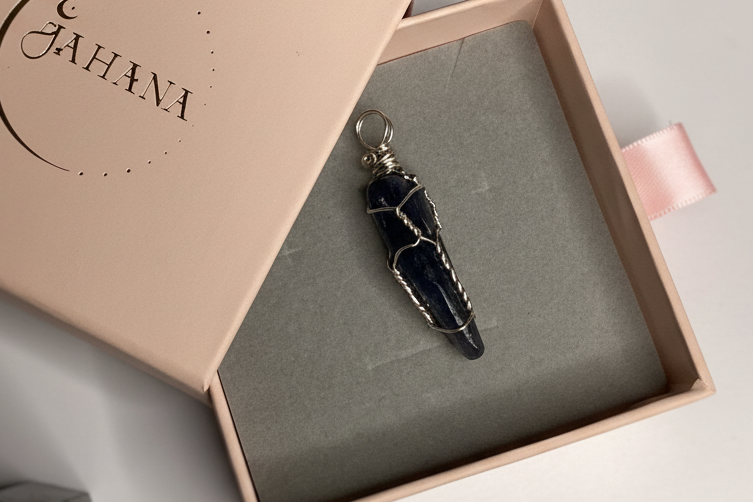 Blue Kyanite Crystal Pendant