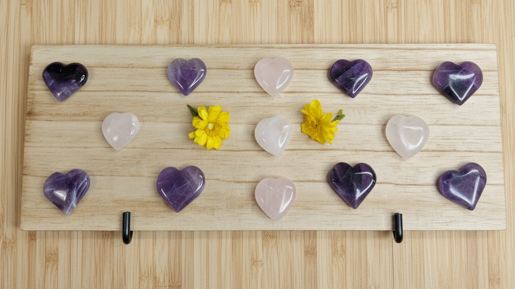 Amethyst Mini Hearts