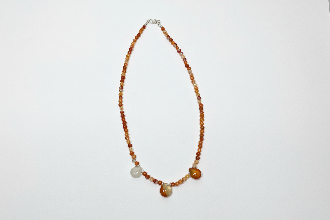 Carnelian Tear Drop Necklace