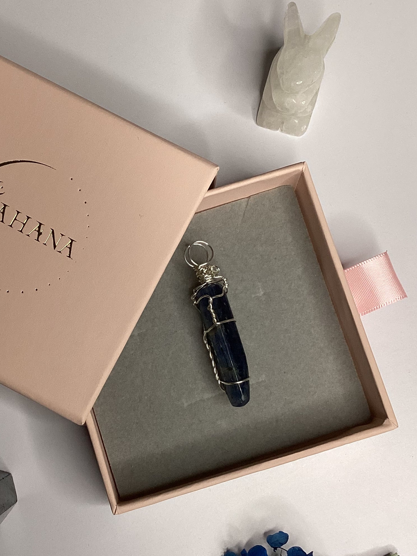 Blue Kyanite Crystal Pendant