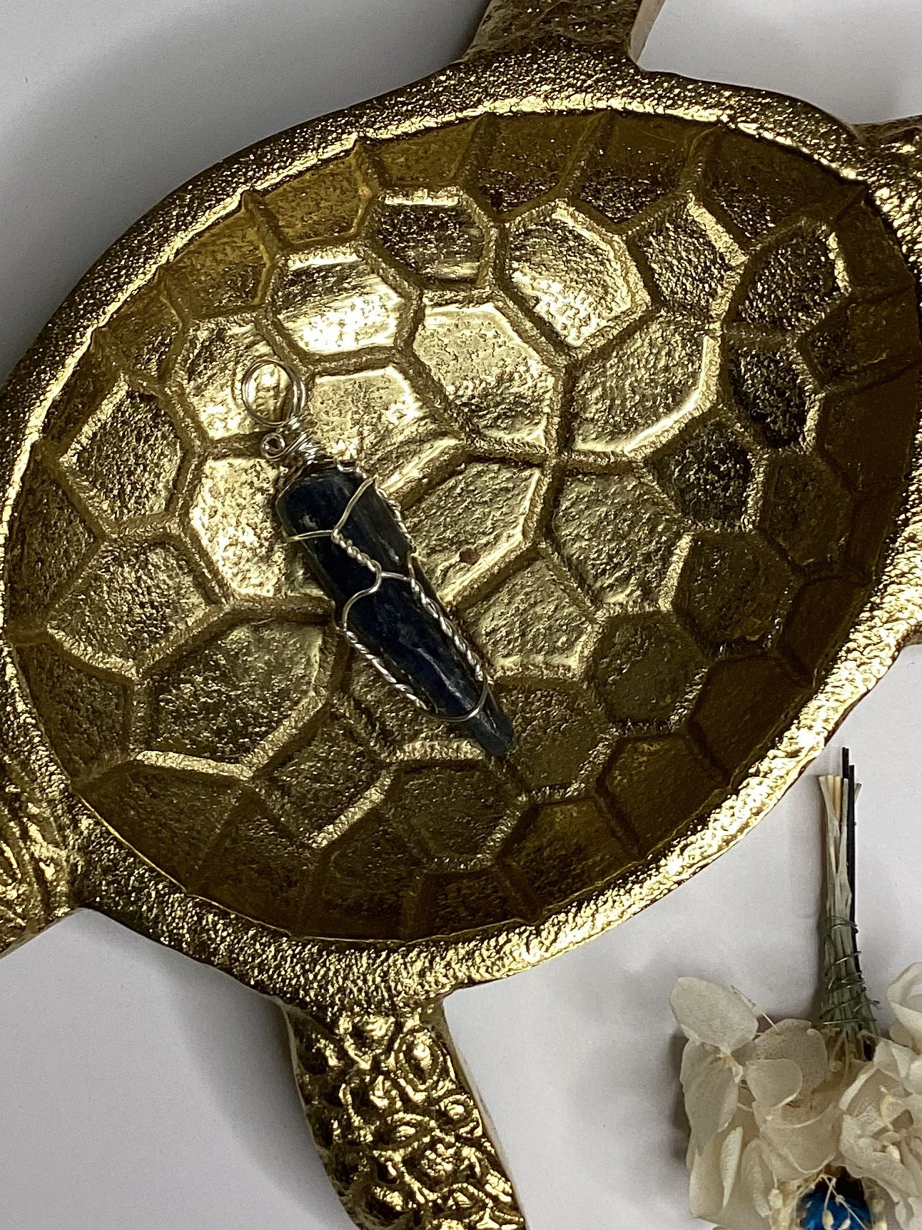 Blue Kyanite Crystal Pendant