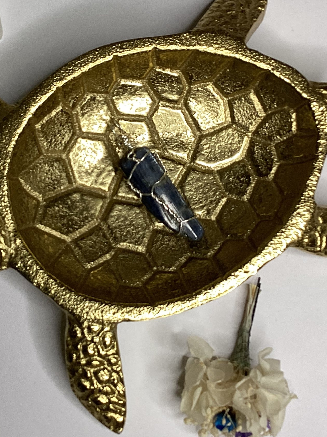 Blue Kyanite Crystal Pendant