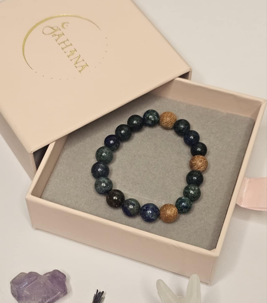 Chrysocholla Sandalwood Kids Bracelet