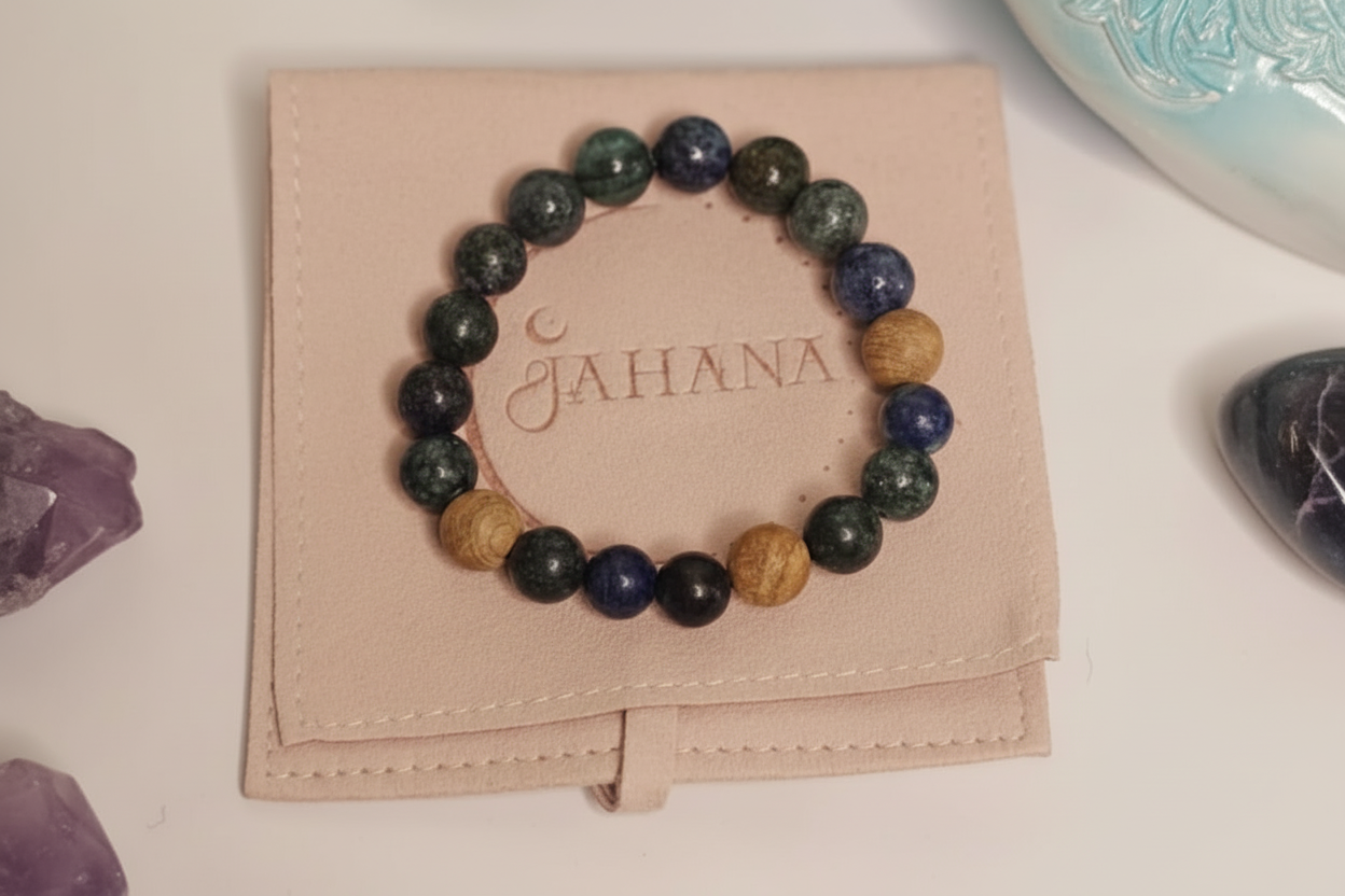 Chrysocholla Sandalwood Kids Bracelet