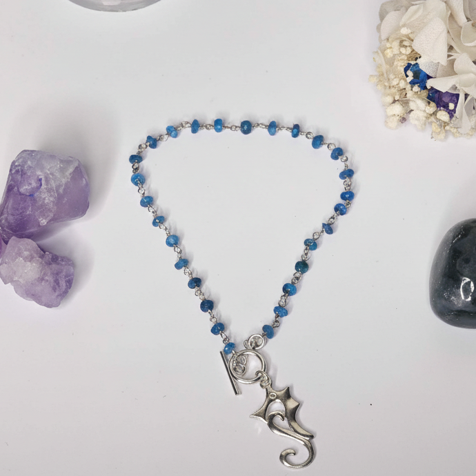 Deep Sea Dream Apatite Sea Horse Bracelet