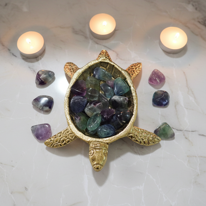 Fluorite Tumbled Stones - A Grade