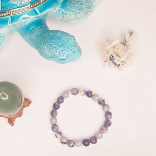 Angelite, Sodalite and Fluorite Bracelet
