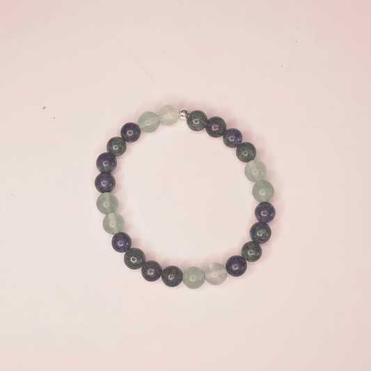 Chrysocholla & Fluorite Bracelet