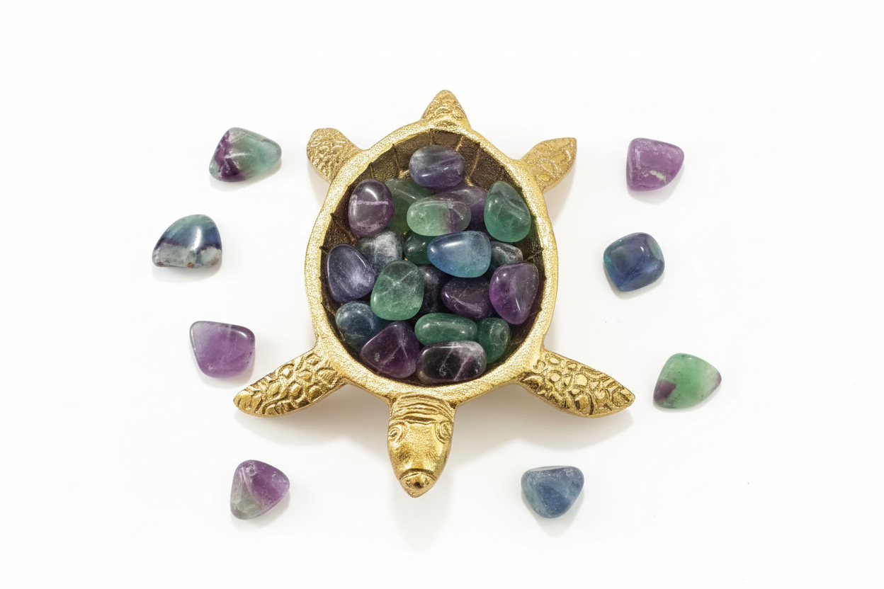 Fluorite Tumbled Stones - A Grade