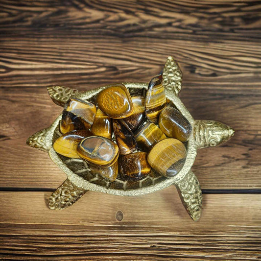 Tiger's Eye Tumbled Stones - B Grade