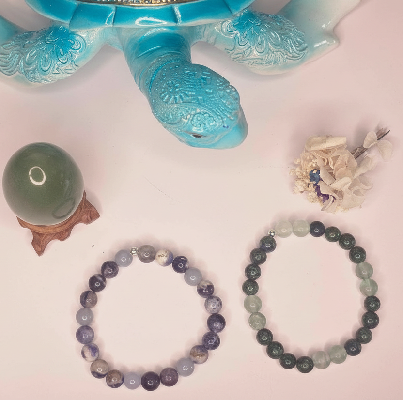 Chrysocholla & Fluorite Bracelet