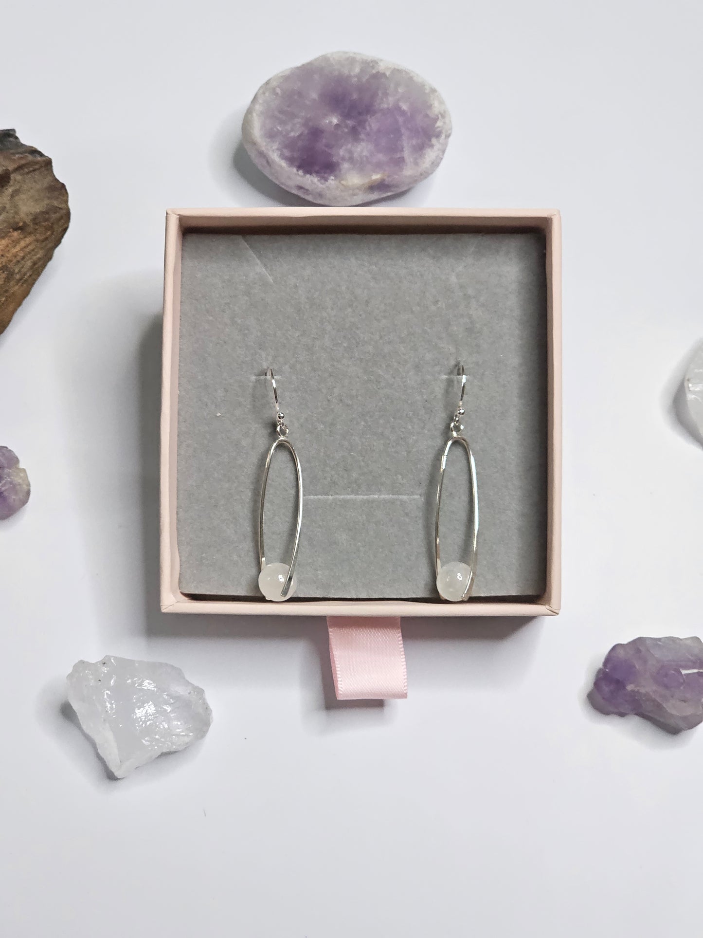 Selenite Dangle Earrings