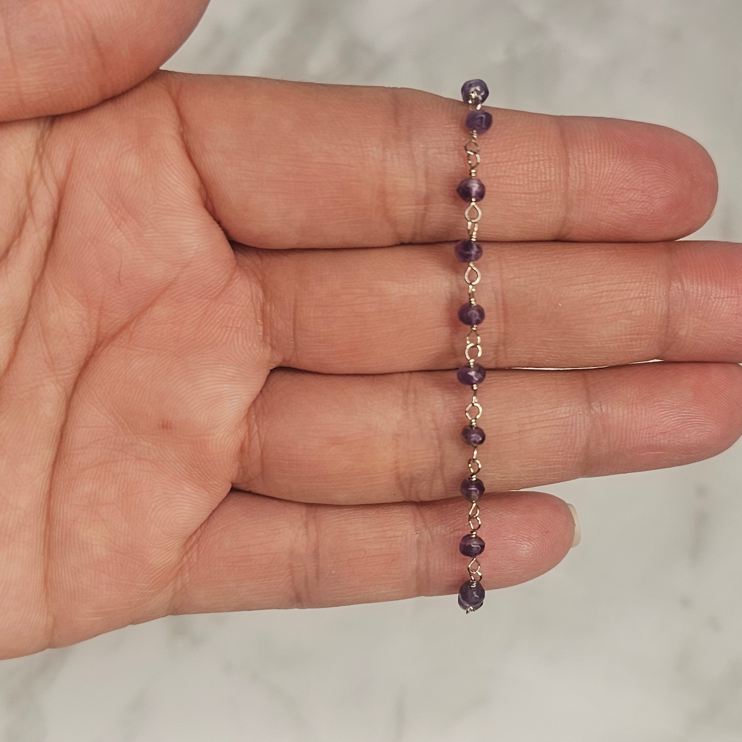 Amethyst & Sterling Silver Bracelet