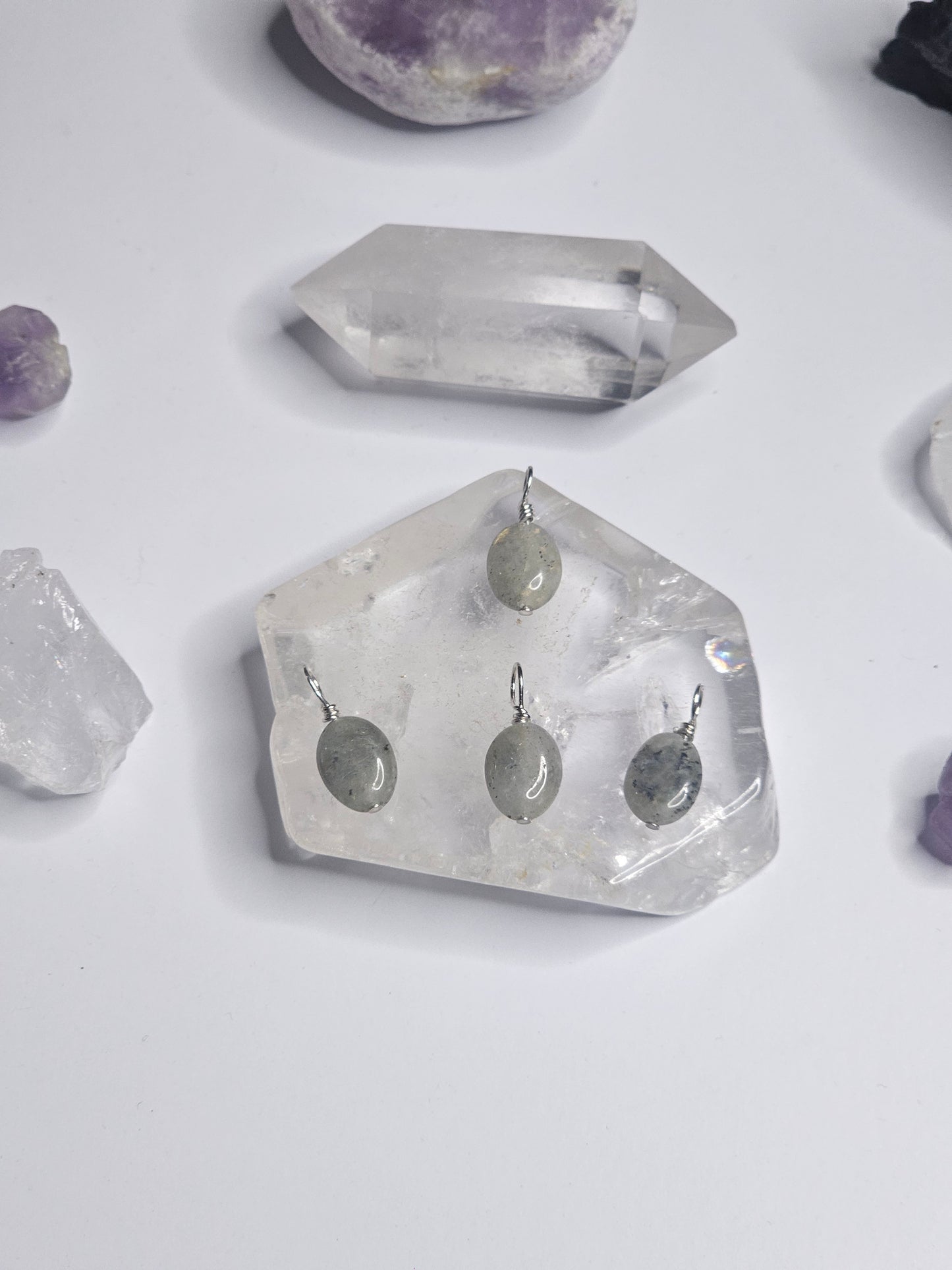 Labradorite Oval Gem Drop Pendant