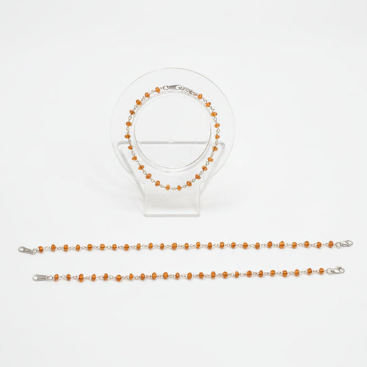 Carnelian & Sterling Silver Bracelet
