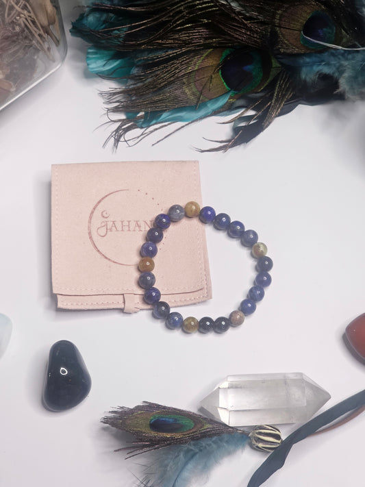 Russian Serpentine Hematite with Sodalite Bracelet