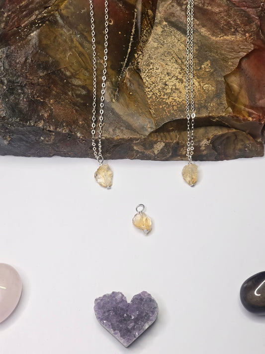 Raw Citrine Pendant