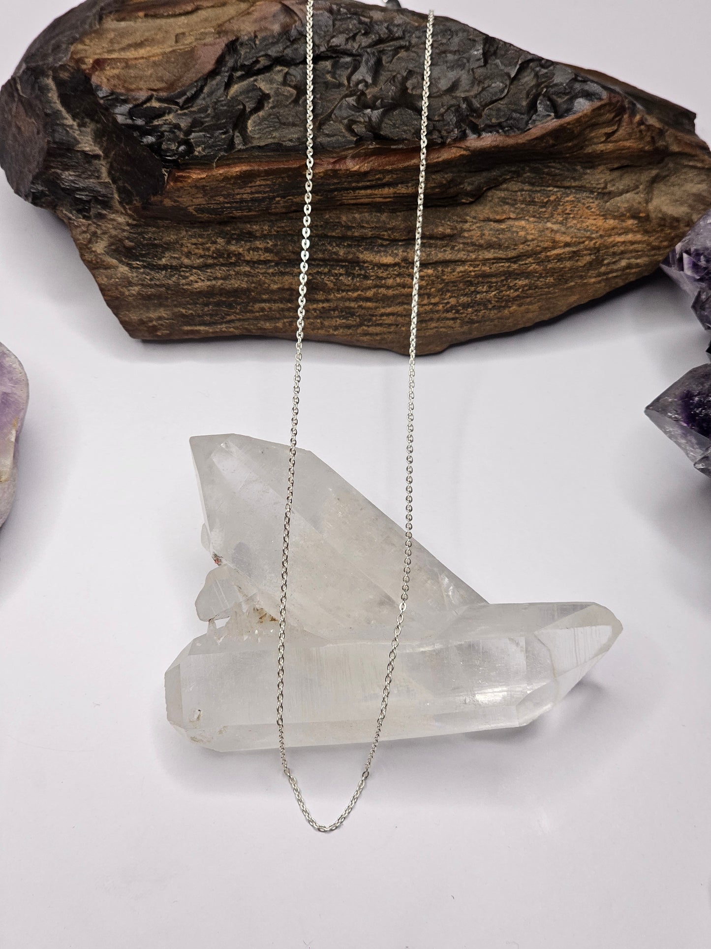 Cable Link Chain Necklace - Sterling Silver (50cm)