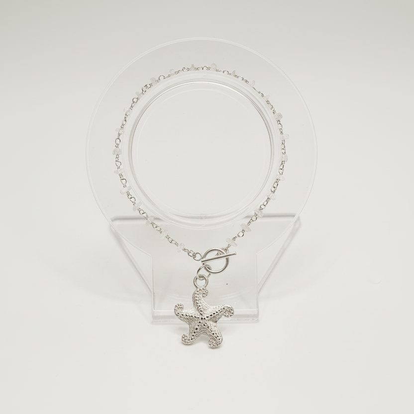 Moonlight Tide Moonstone Shell Bracelet