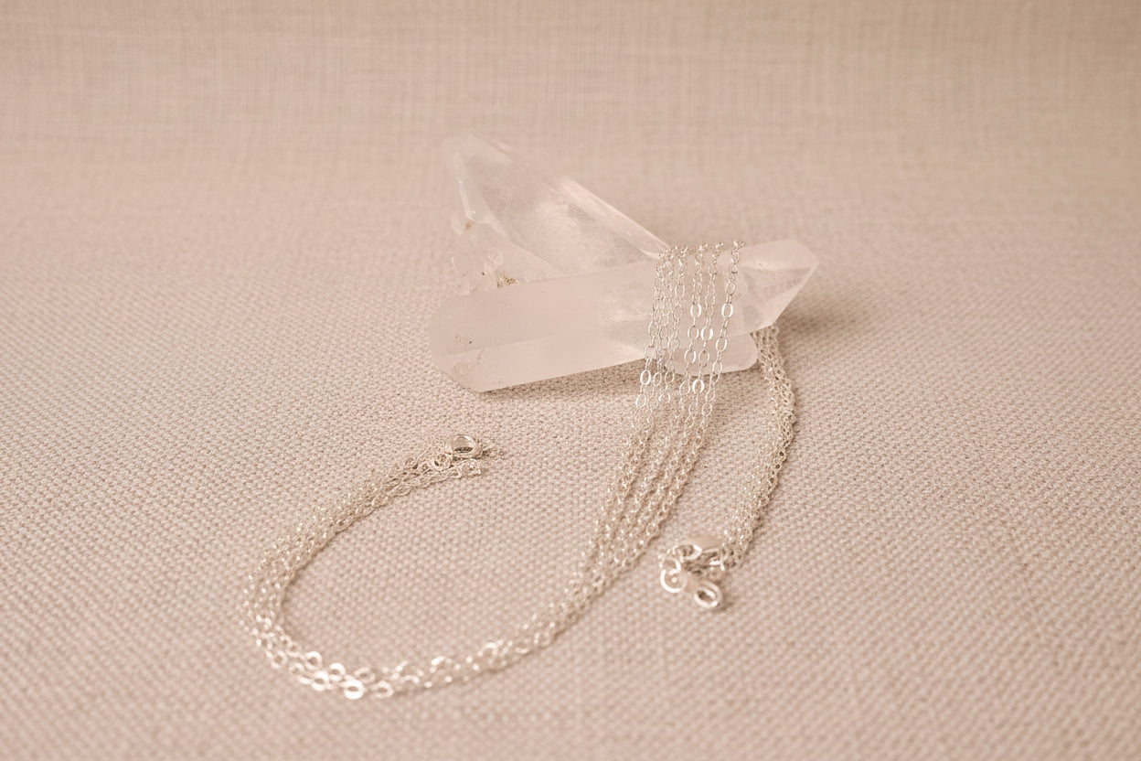 3mm x 2.3mm Flat Cable Link Necklace in Sterling Silver (28")