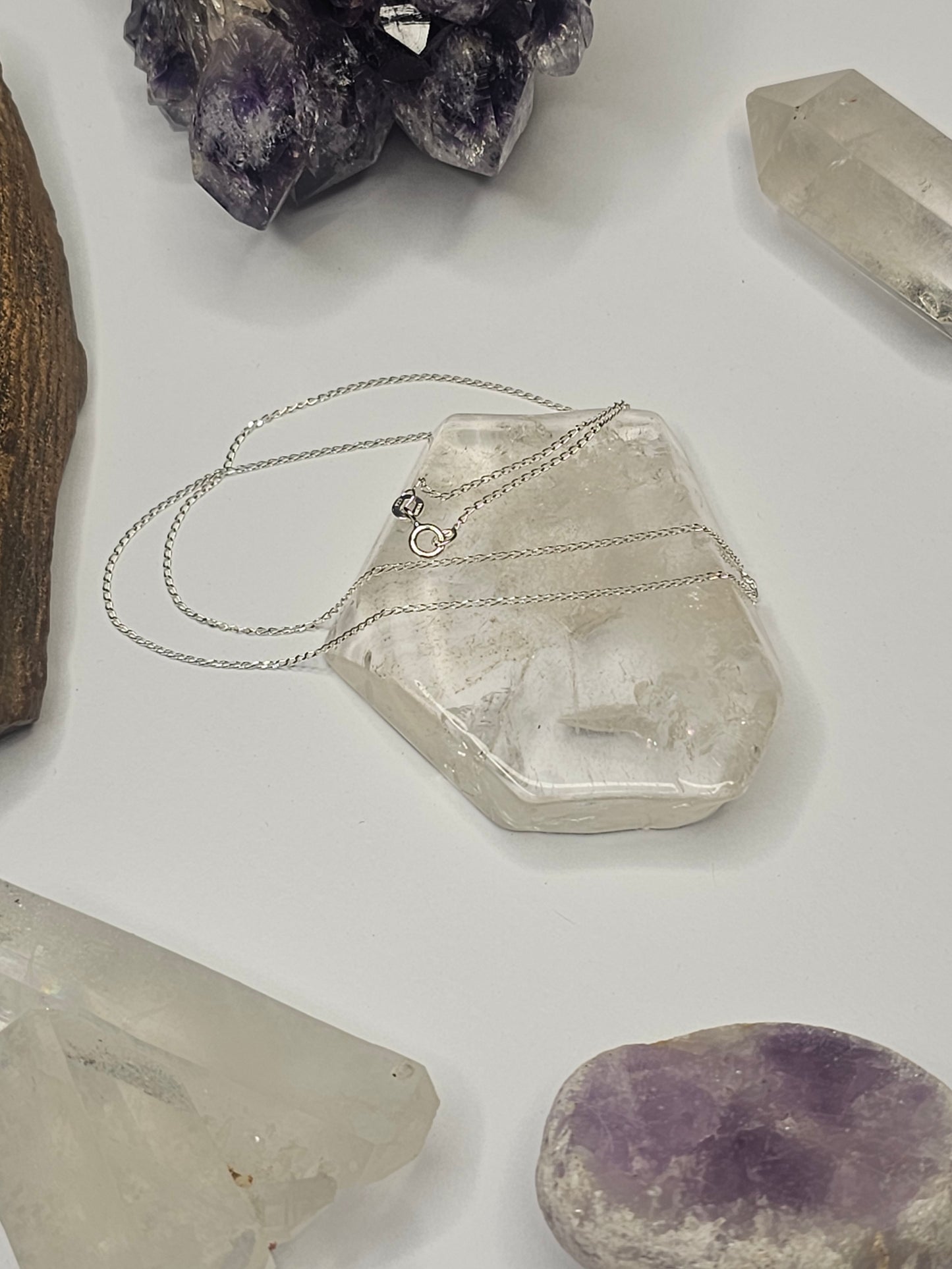 Fine Curb Necklace - Sterling Silver (20")