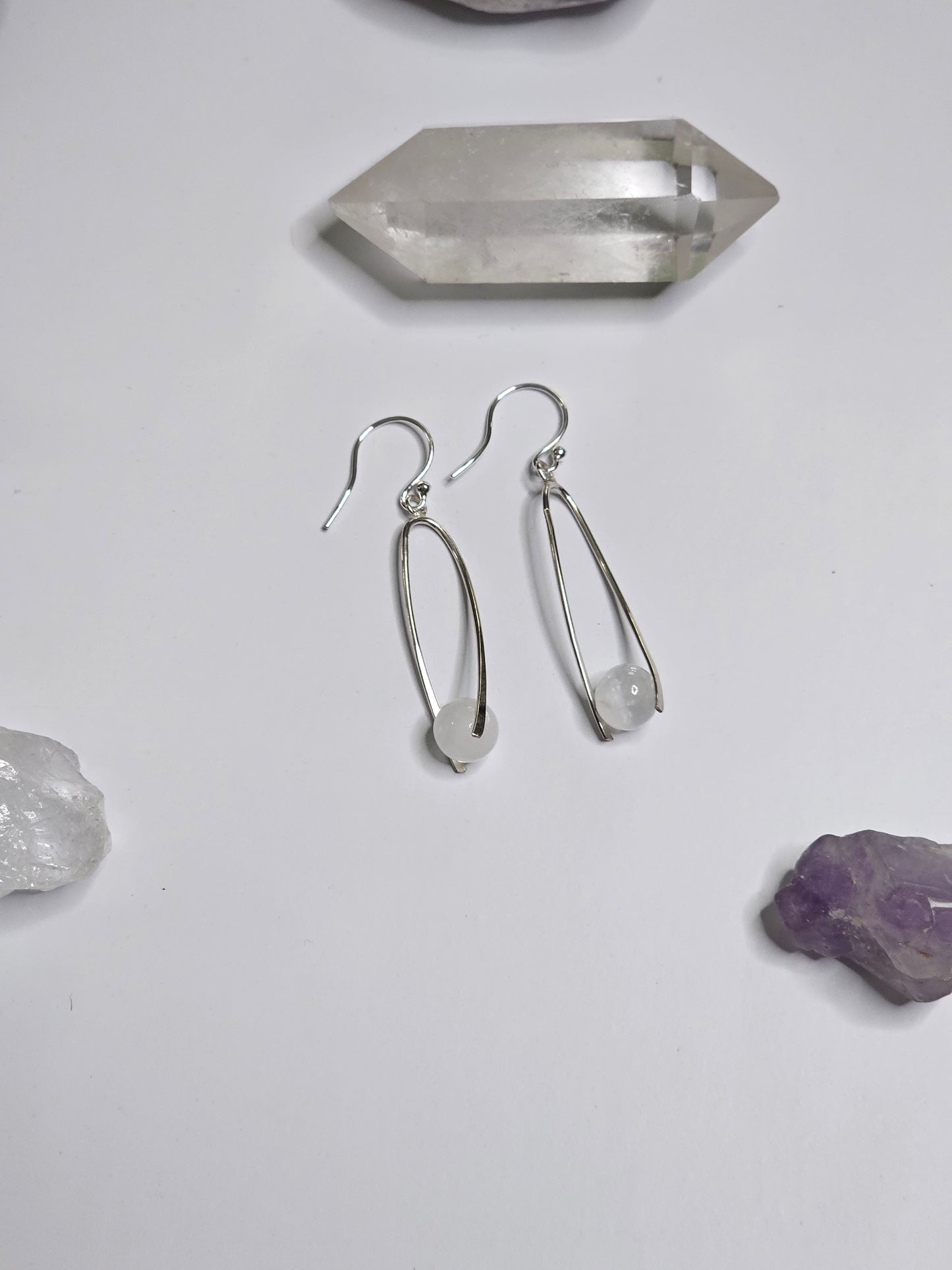 Selenite Dangle Earrings