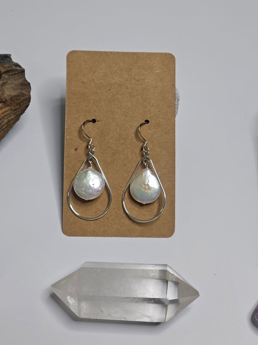 Sterling Silver Freshwater Pearl Earring