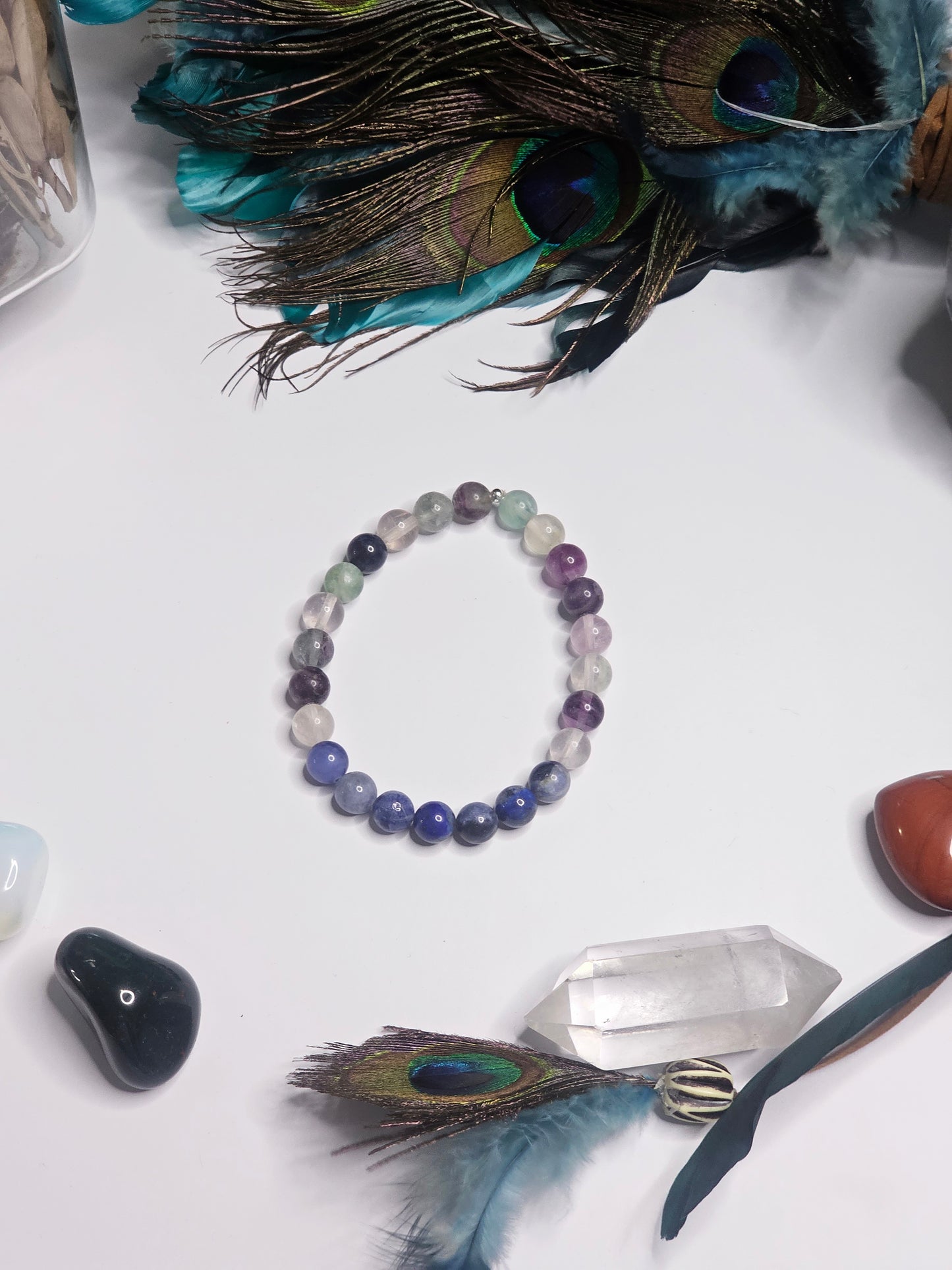 Flourite and Sodalite Bracelet