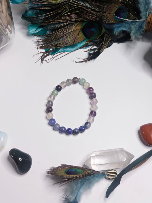 Flourite and Sodalite Bracelet